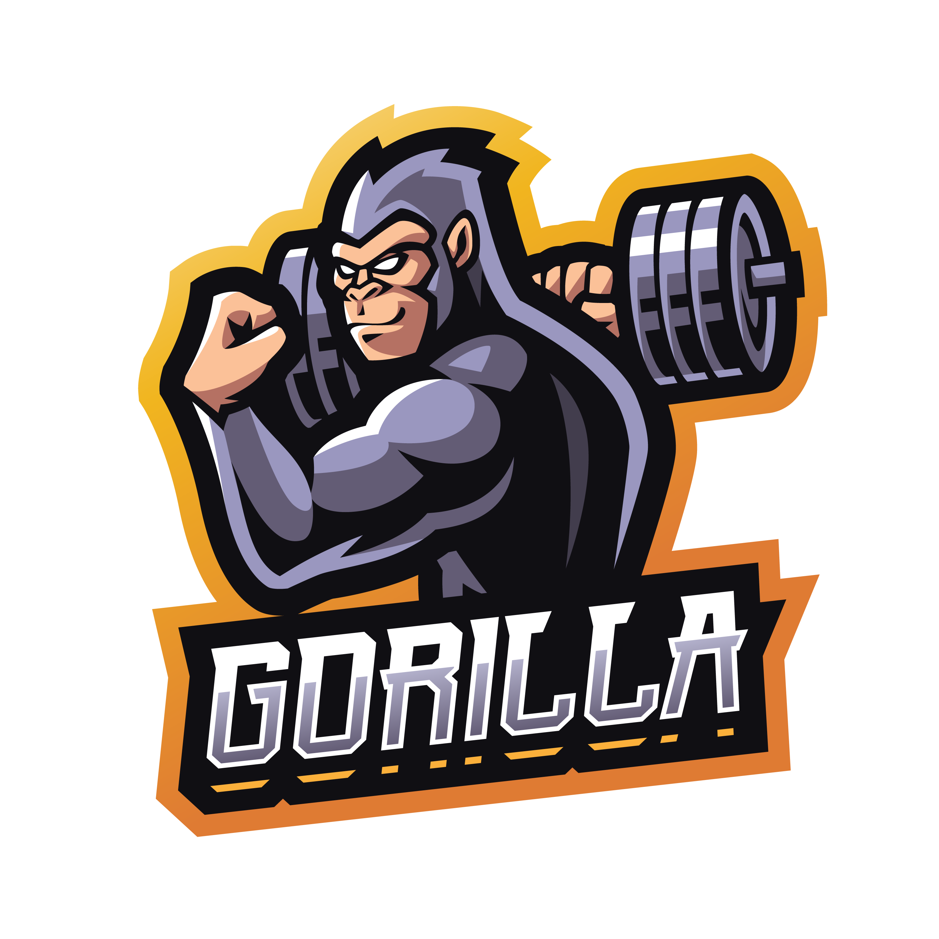 Premium Vector  Gorilla sport and esport team mascot logo template