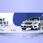 Luxury Car Rental Promotional Web Banner Design