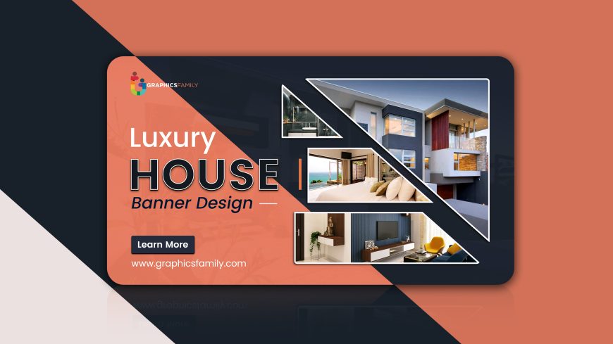 Luxury House Advertising Website Template Design