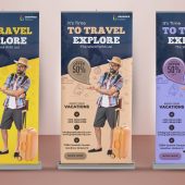 Travel Roll Up Banner Design