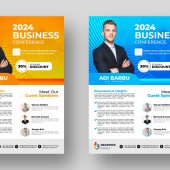 Modern And Creative Business Conference Flyer Template Layout