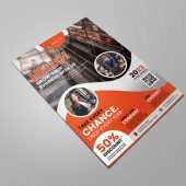 Orange Business Flyer Design Template