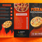 Pizza Restaurant TriFold Design