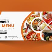 Restaurant Food Promotion Facebook Cover Design