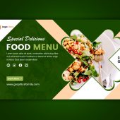 Restaurant Food Web Banner Design