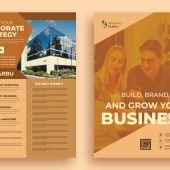 Brochure template PSD image