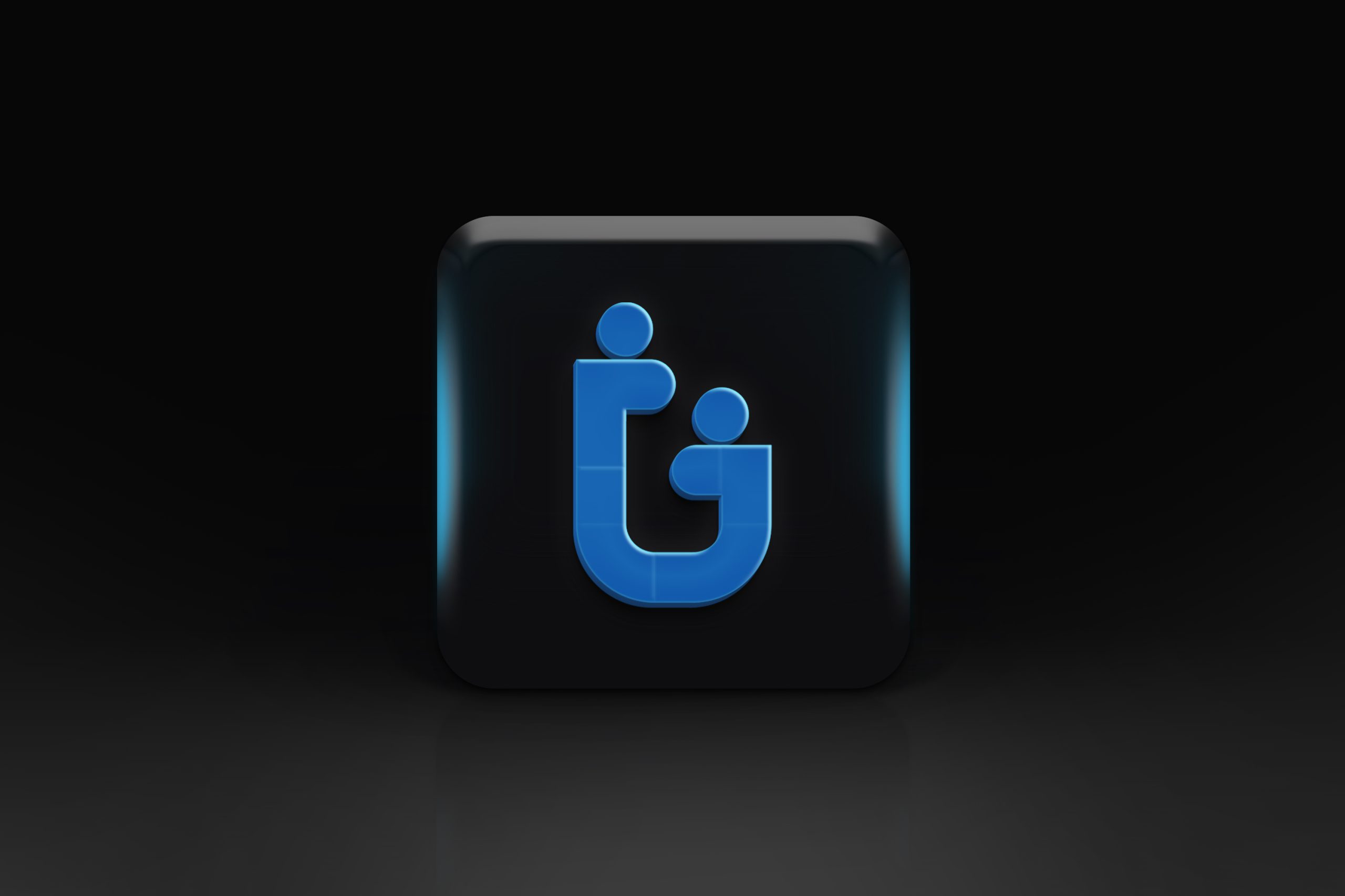 Dark Blue Logo Mockup