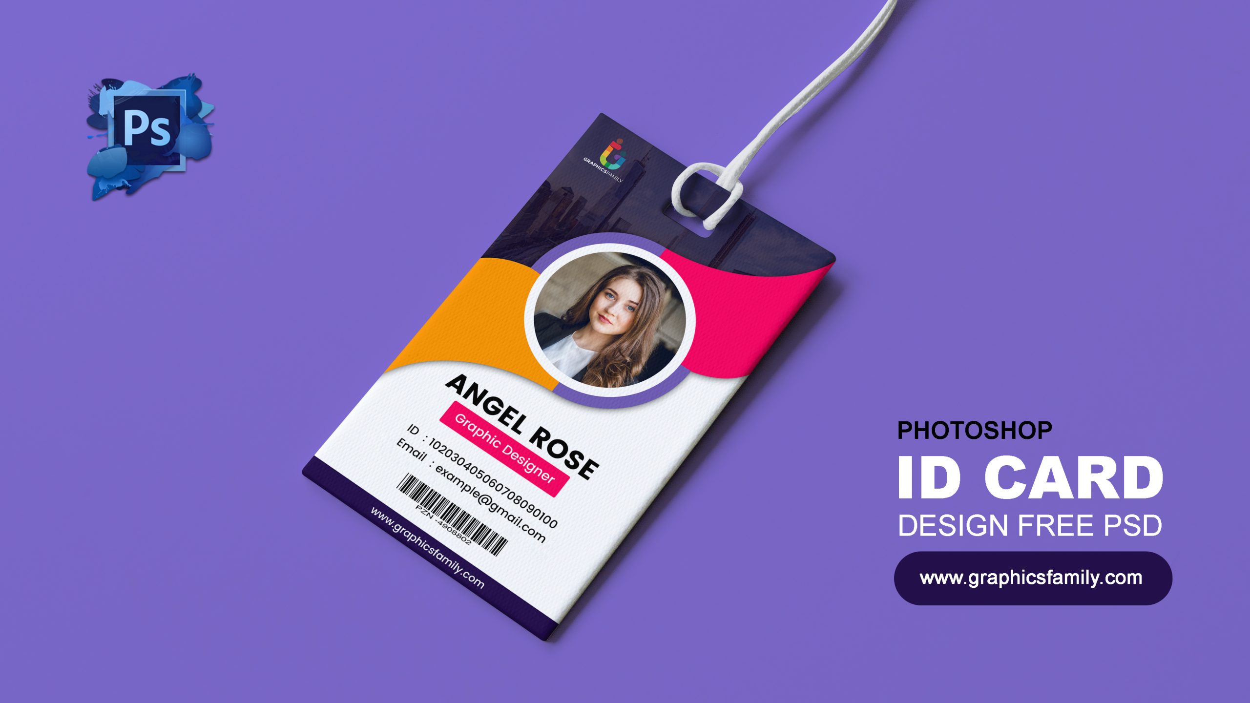 Free Employee Badge Id Card Design