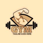 King bodybuilding and gym logo vector image