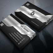 Luxury Silver Business Card Design