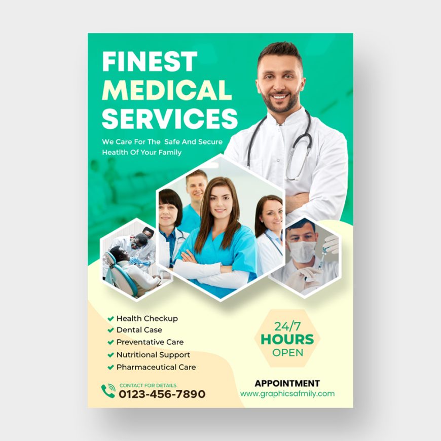 Free Medical Flyer Design Template