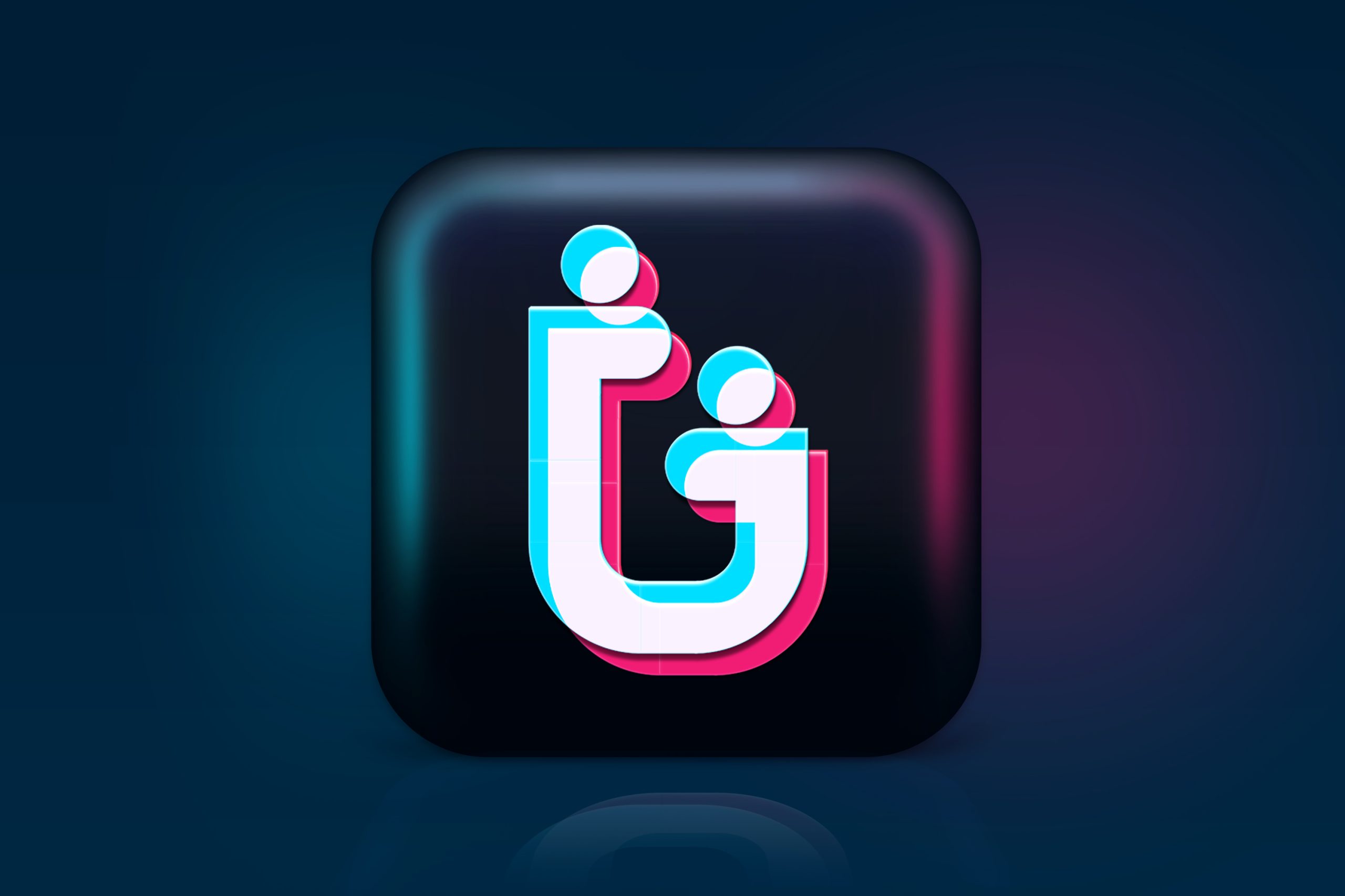 Free Download TikTok Icon Logo Mockup