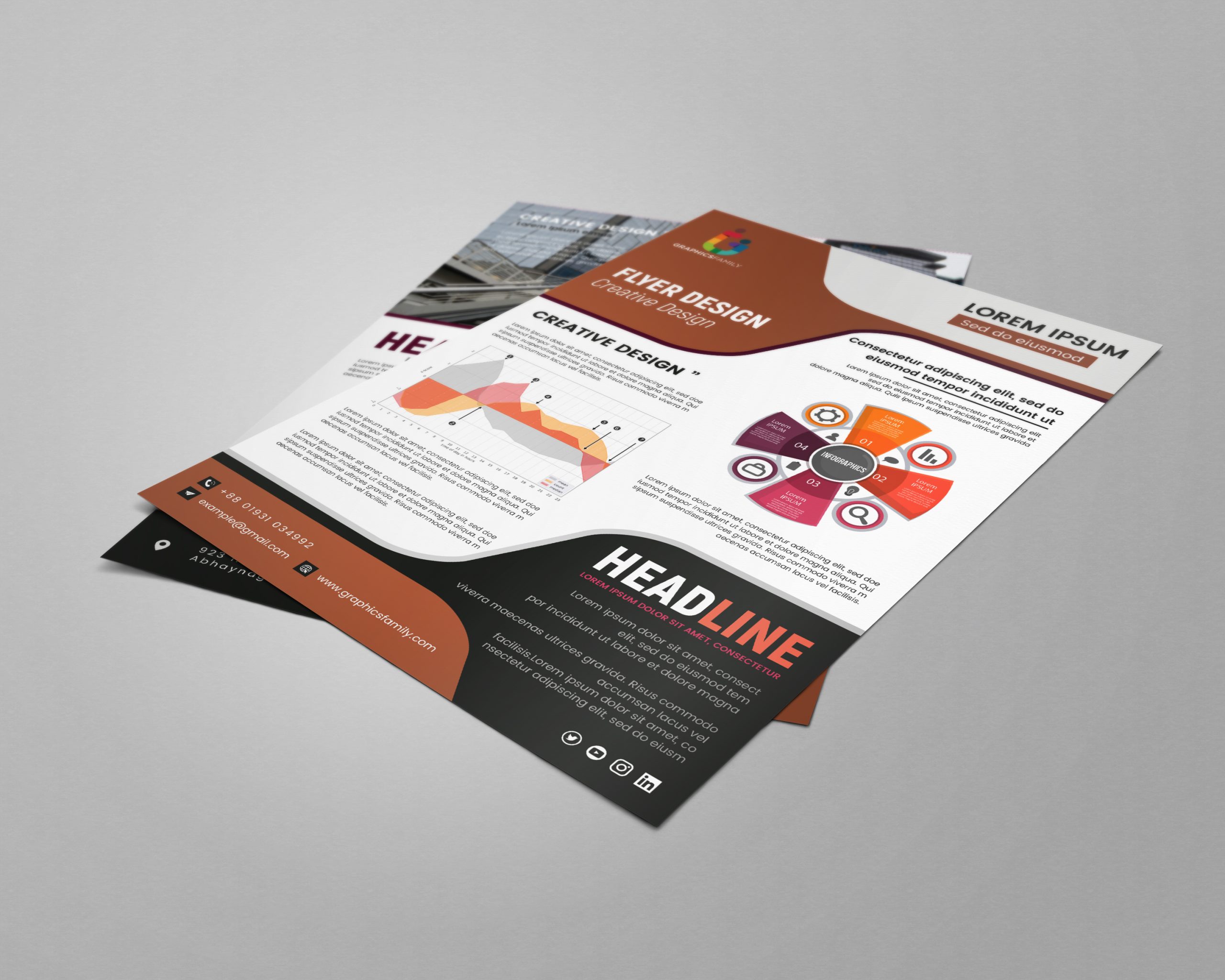 Free Brown Brochure Template