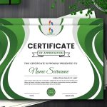 Certificate template vector image