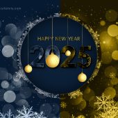 Happy new year 2025 design template vector image