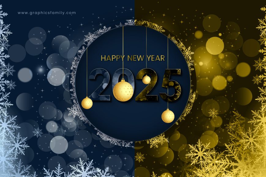 Happy new year 2025 design template vector image