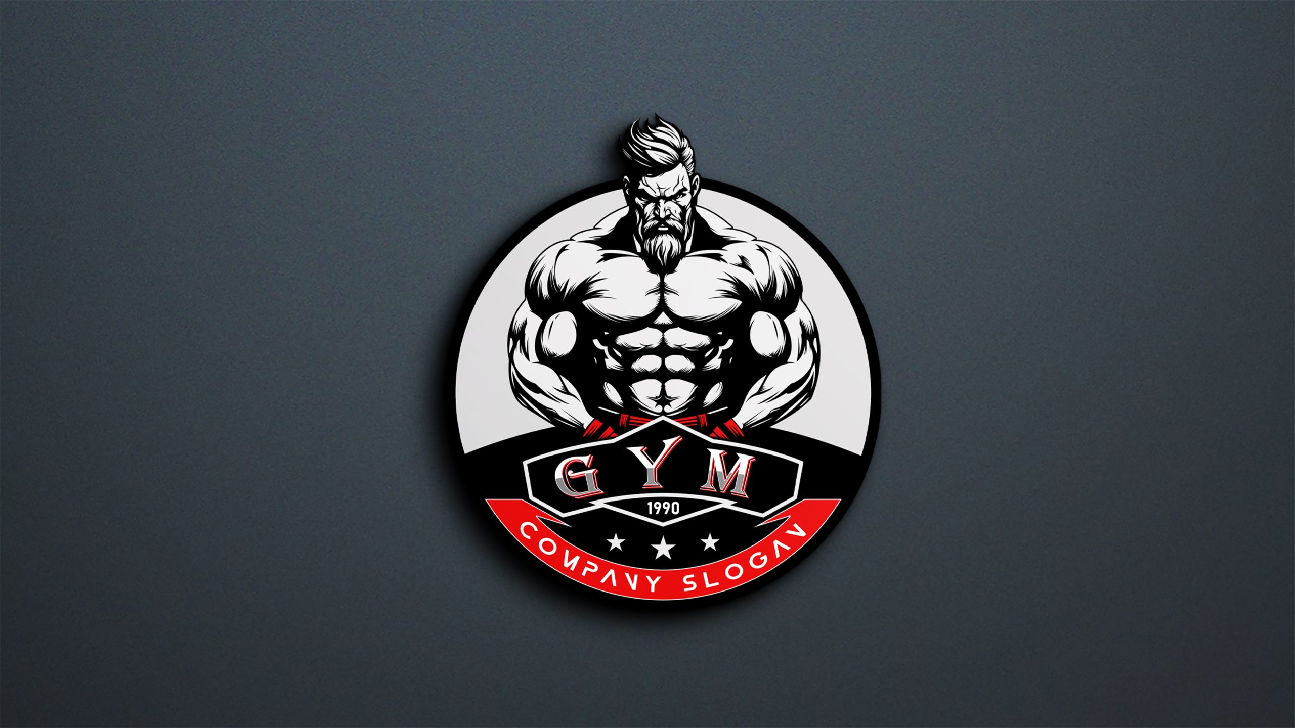 King Bodybuilding and Gym Logo Vector Image