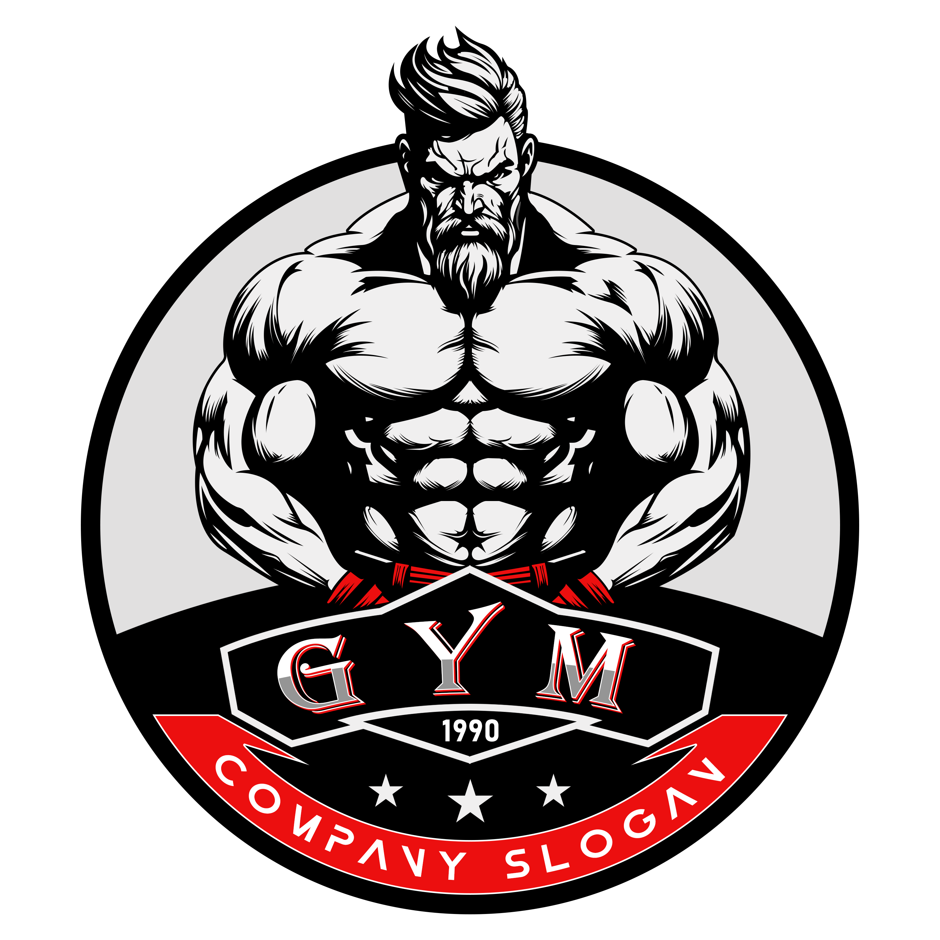 King Bodybuilding and Gym Logo Vector Image – GraphicsFamily