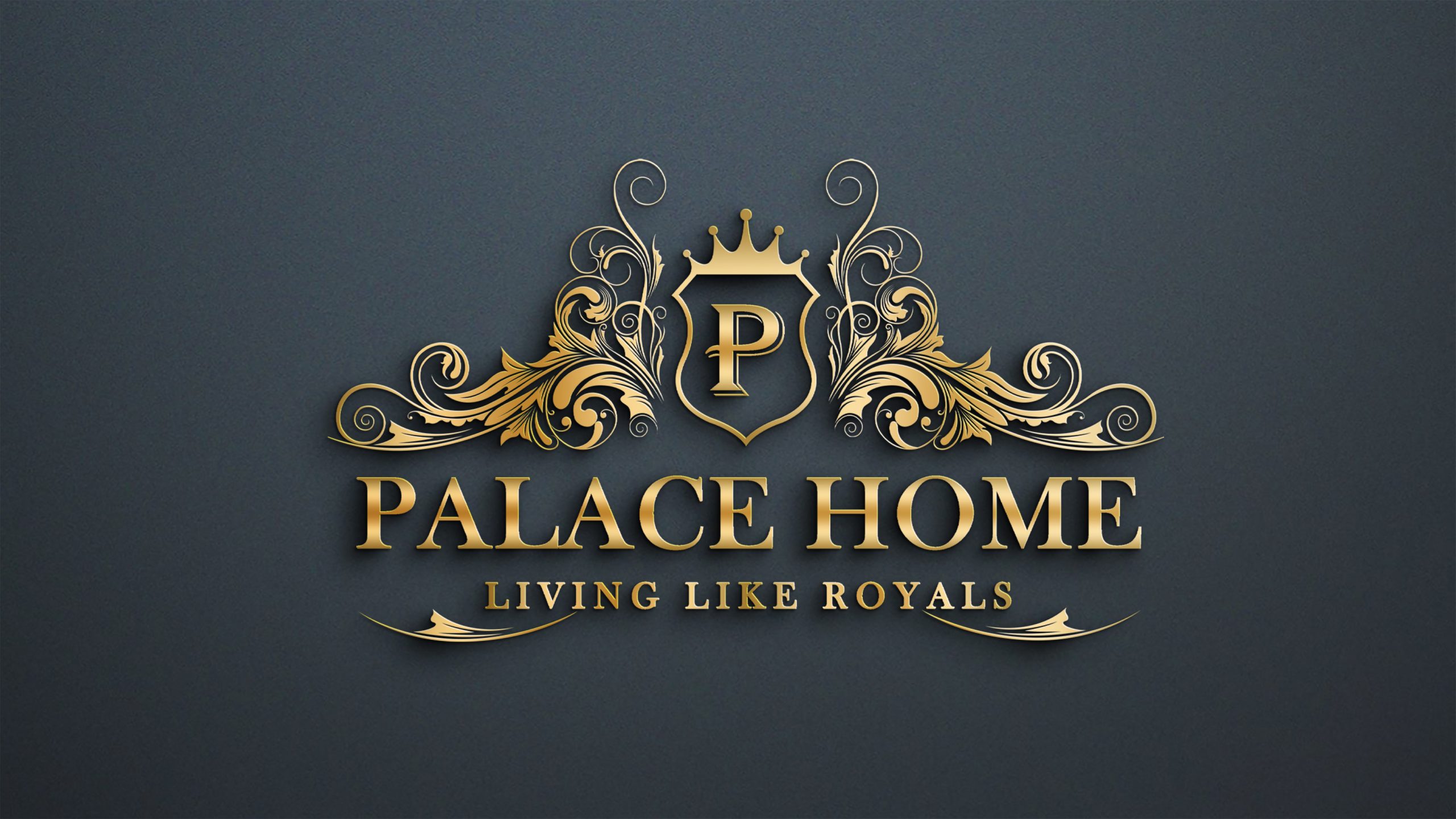 Letter P Palace Luxury Logo Design Download