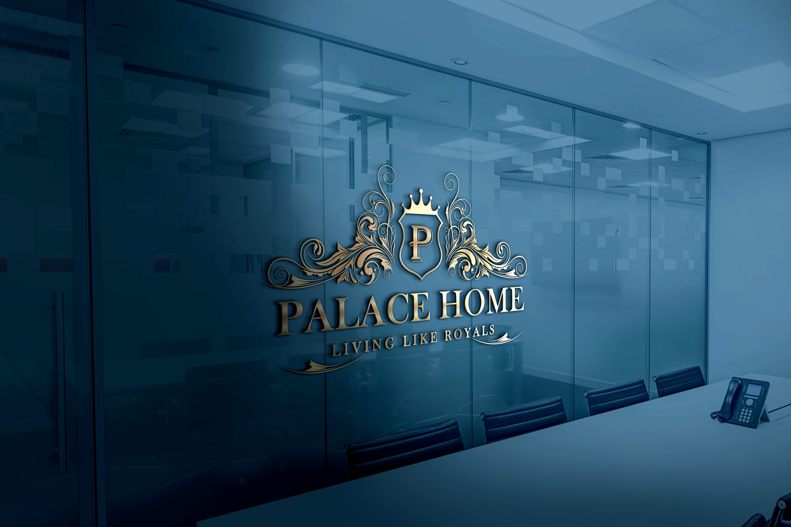 Letter P Palace Luxury Logo Design