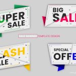 Sale banner template design vector image