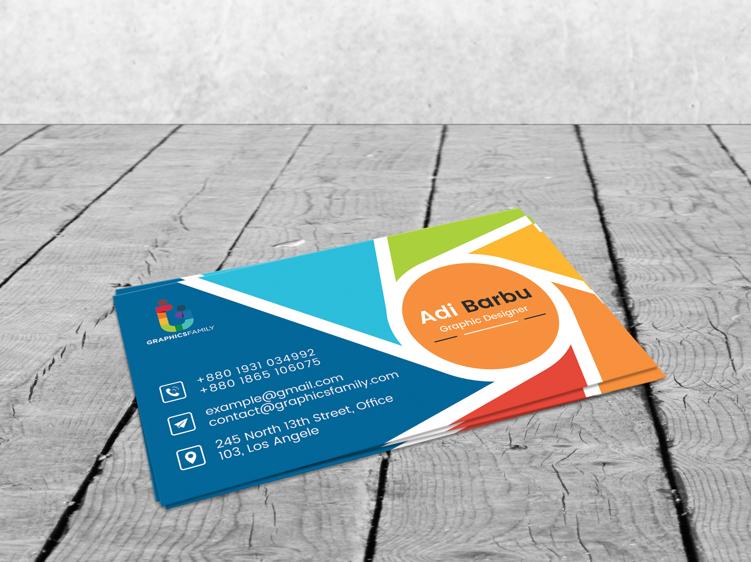 Colorful Photography Business Card Template