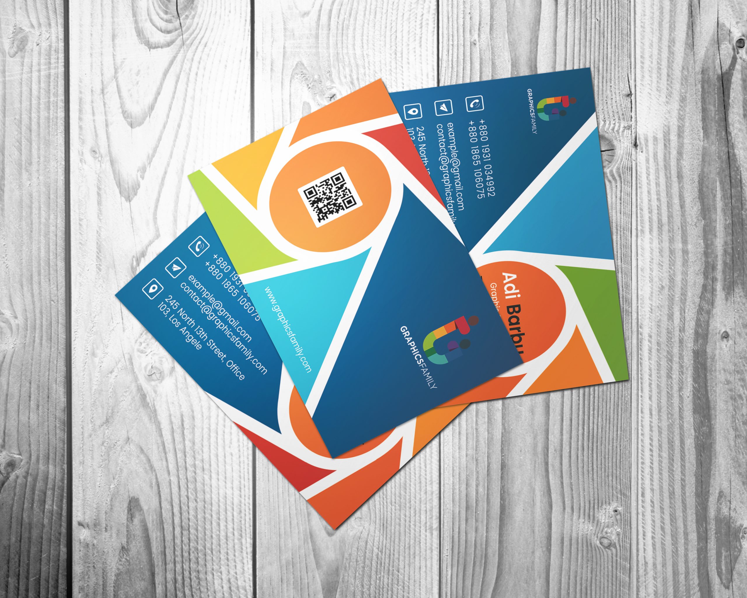 Colorful Photography Business Card Template