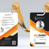 Company Office Employee Id Card Template