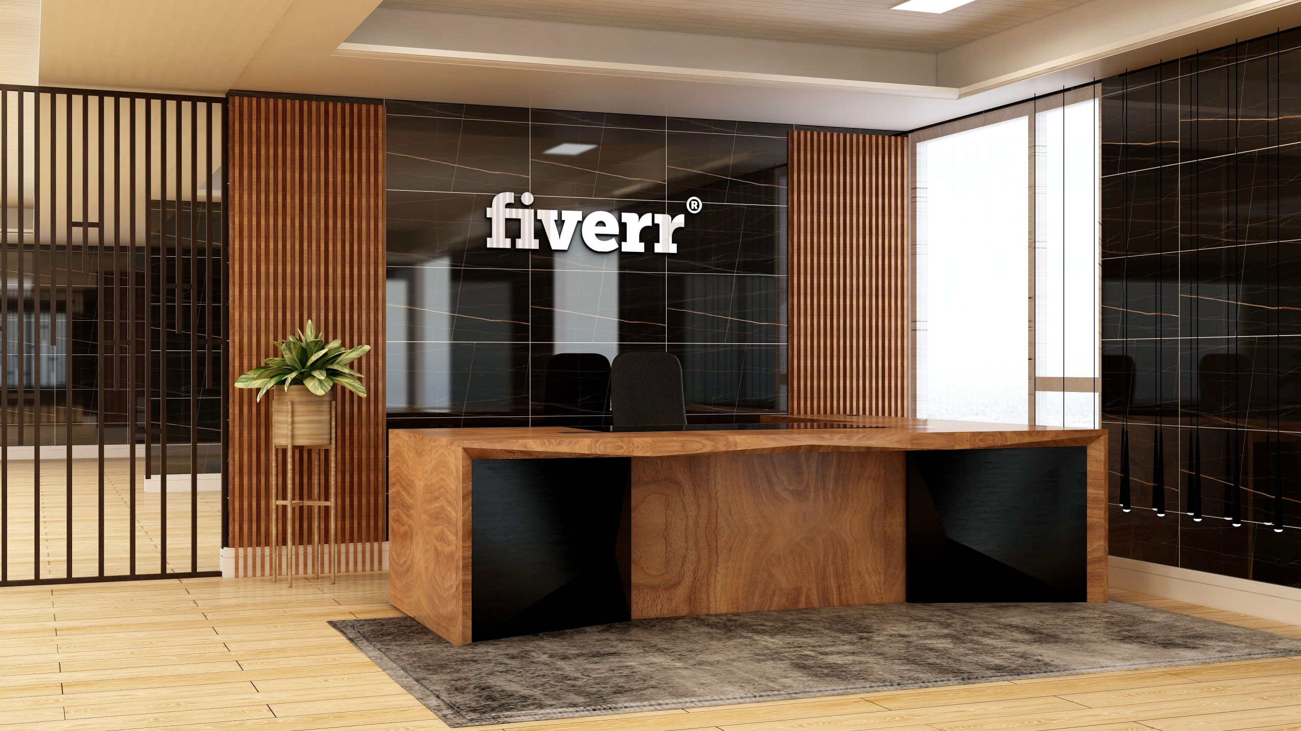 Fiverr-Office-Meeting-Room-3D-Wall-Logo-Mockup