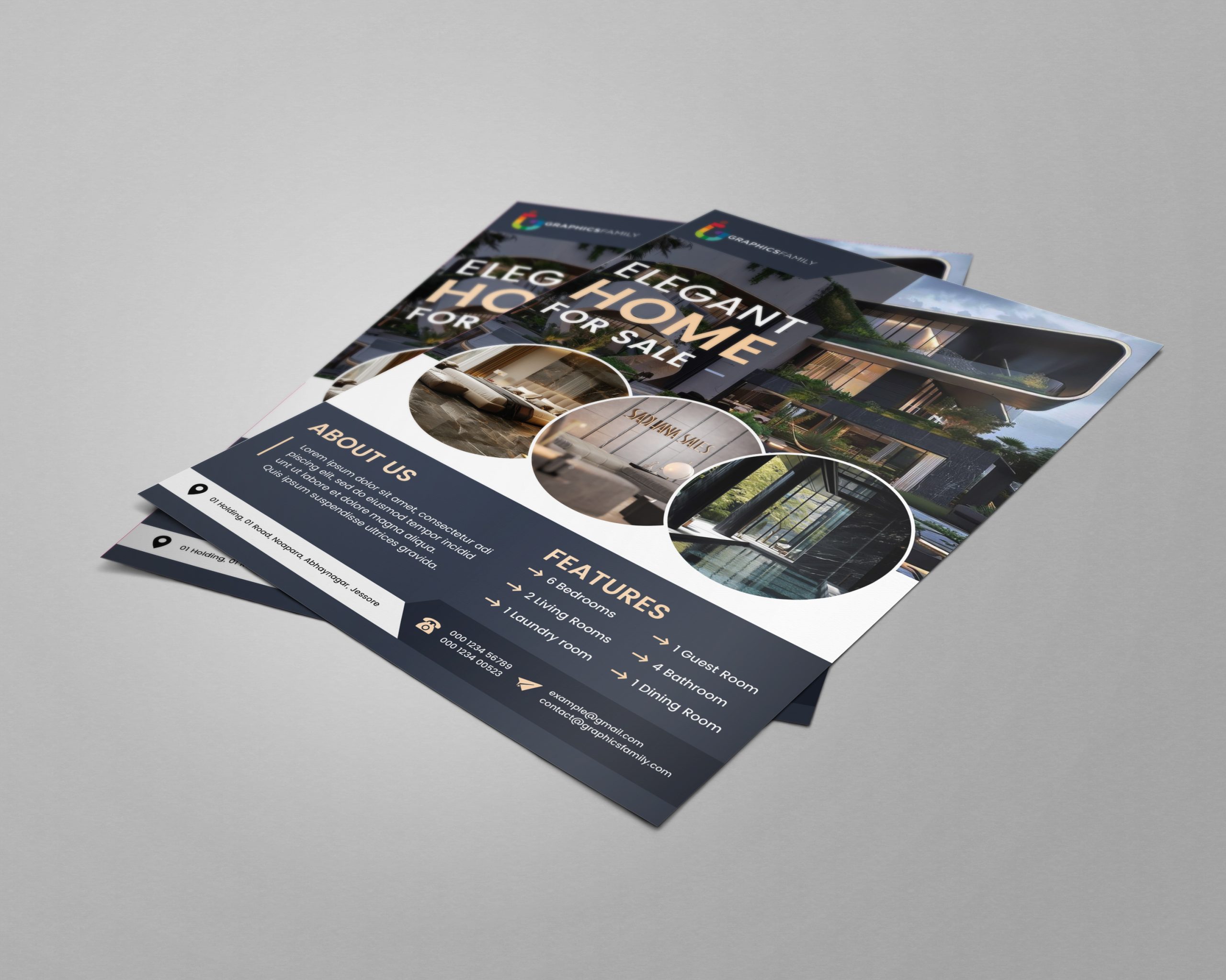 Modern & Elegant Real Estate Flyer Design Template