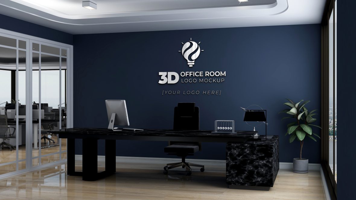 Professional-3D-Minimalist-Office-Logo-Mockup-on-Room-Wall