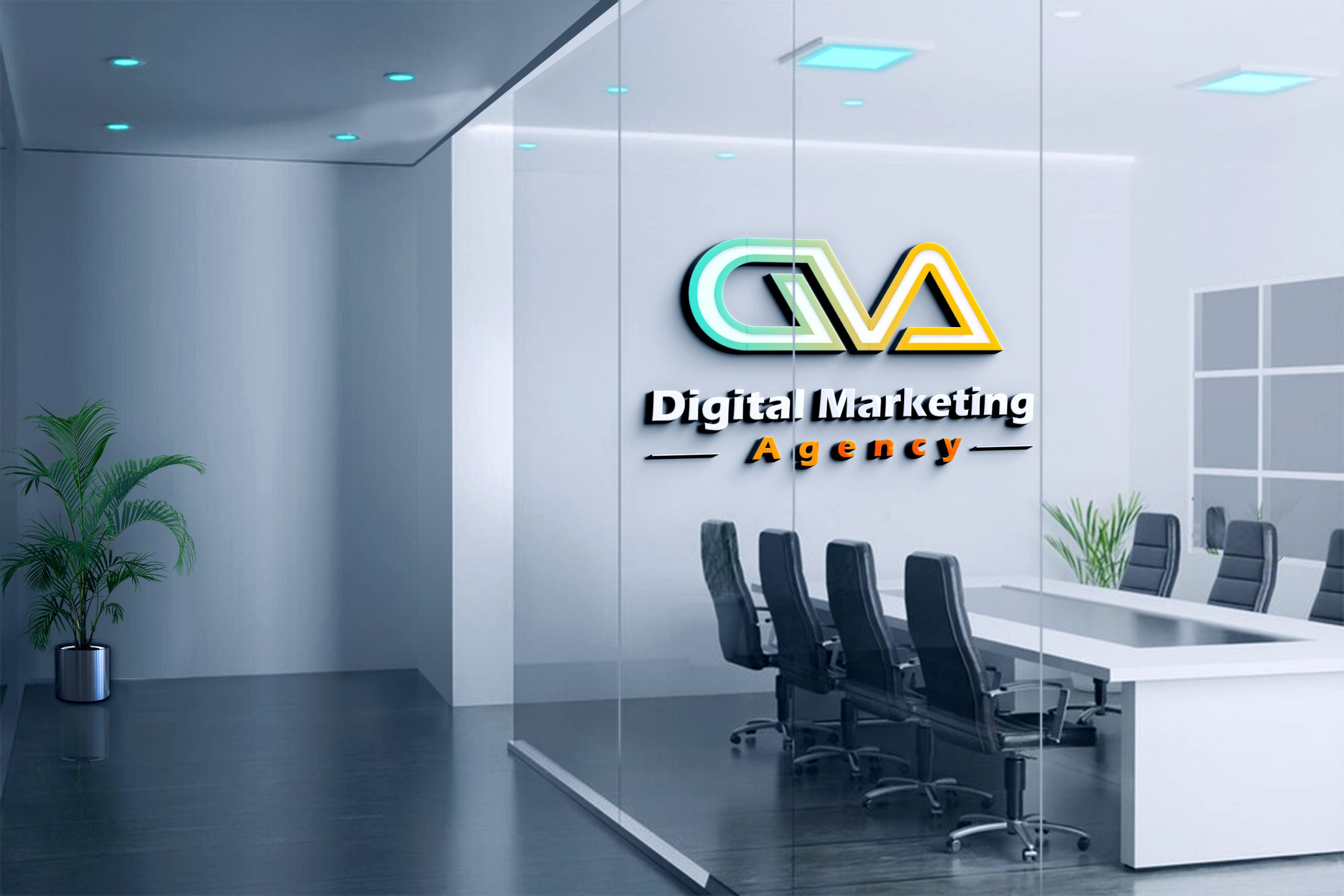 Professional Digital Marketing Alphabet Logo Template