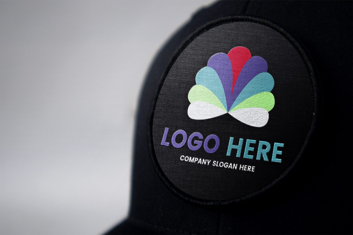 Black Cap Logo Mockup