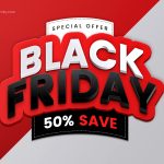 Black Friday Sale Banner Template Design Vector Image