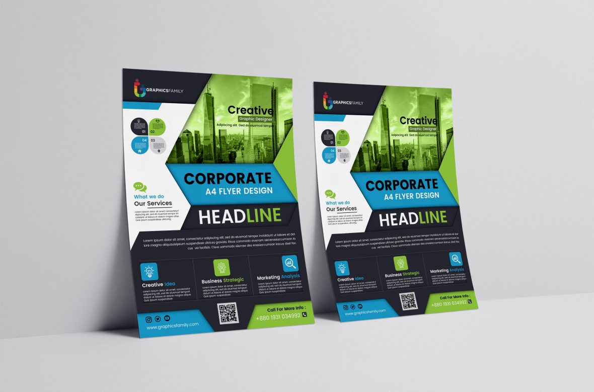 Blue Corporate Flyer Template