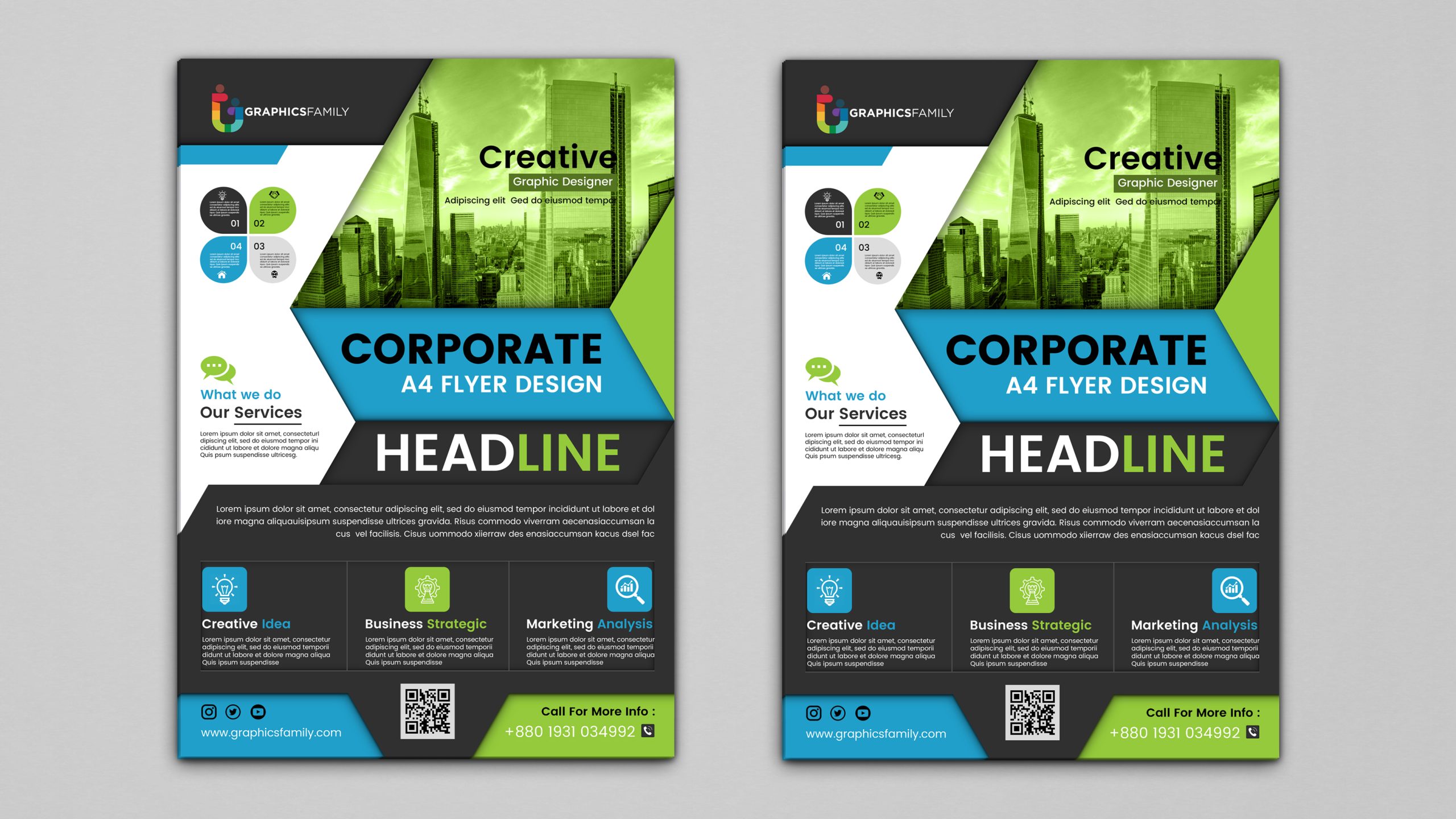 Blue Corporate Flyer Template