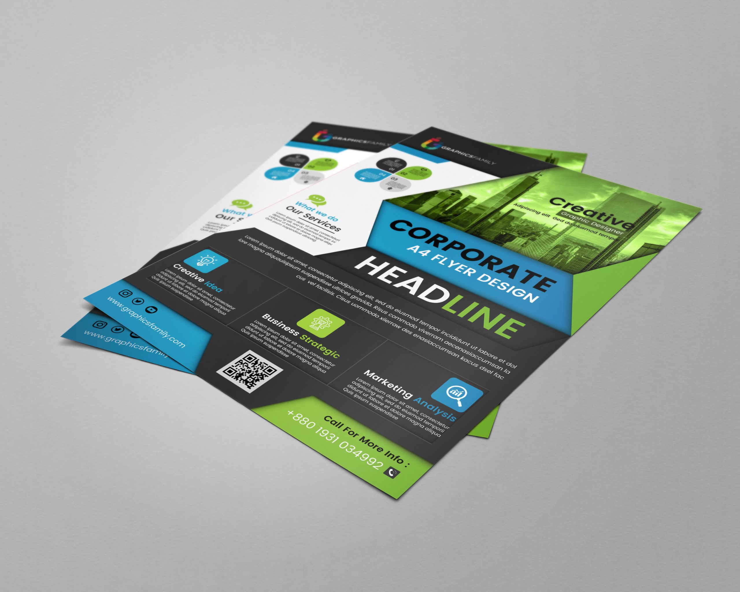 Blue Corporate Flyer Template