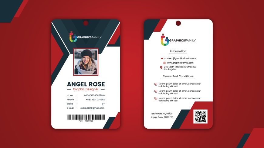 Business Identification Card Design Template