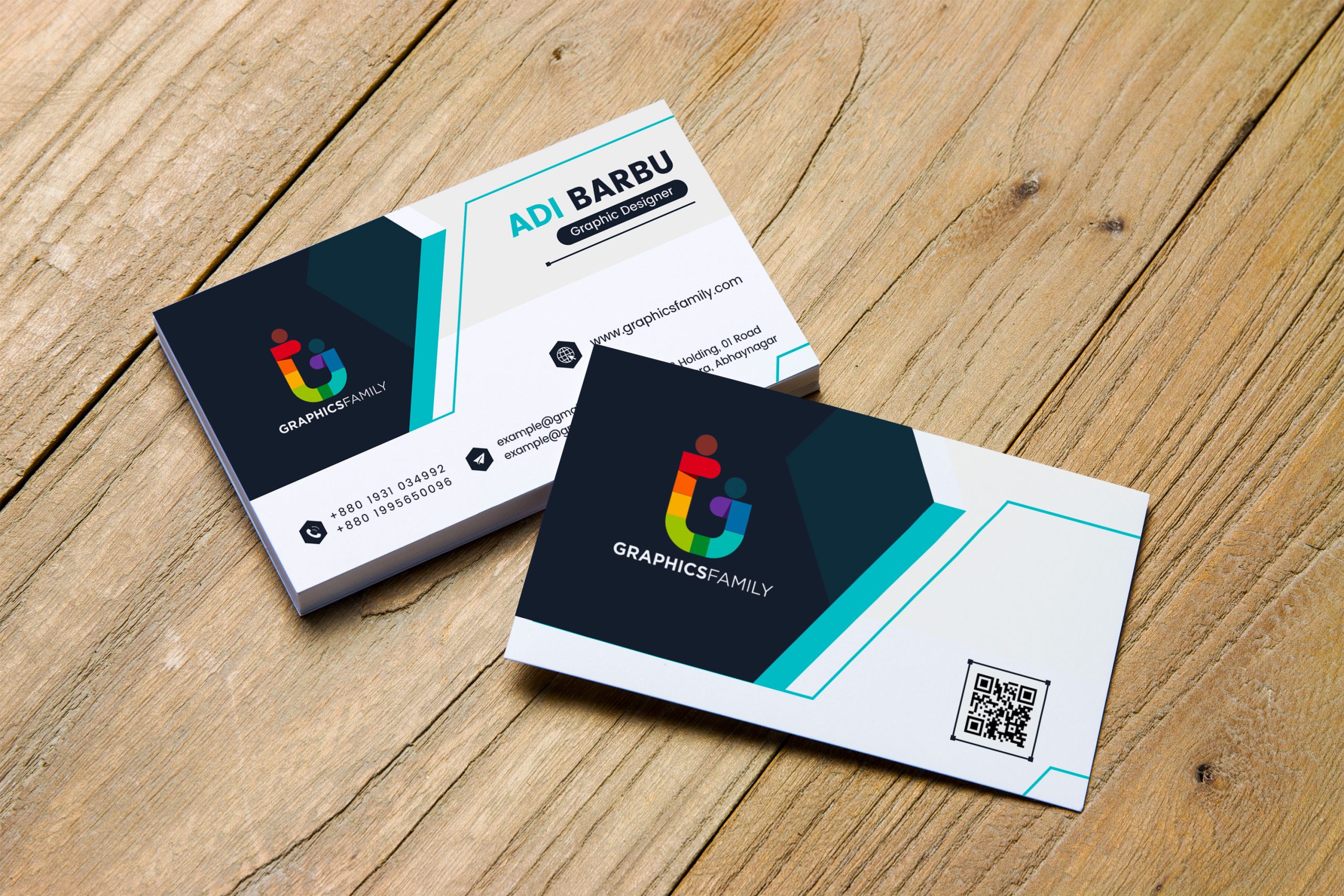 Business card template vector image