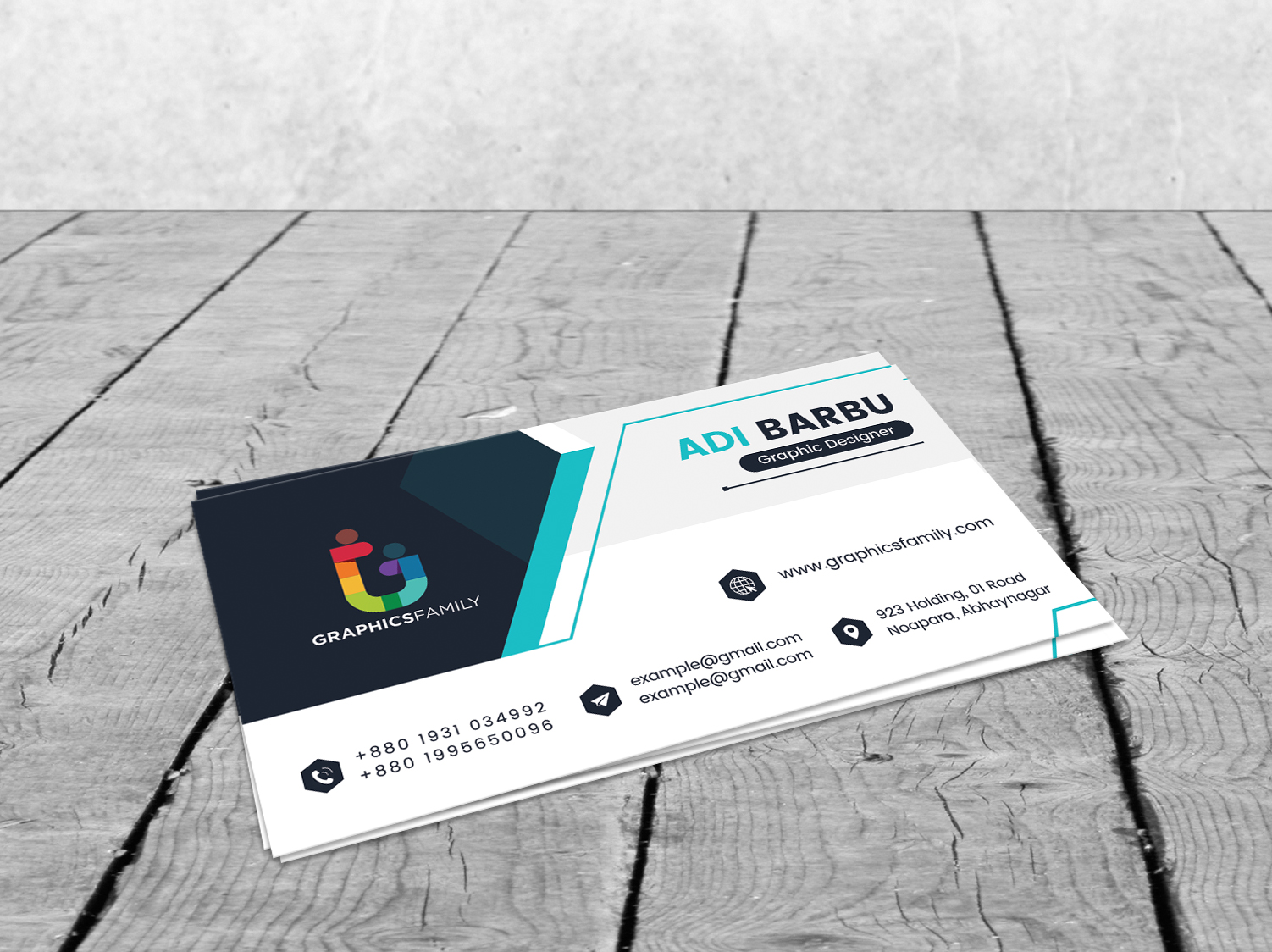 Business card template vector image