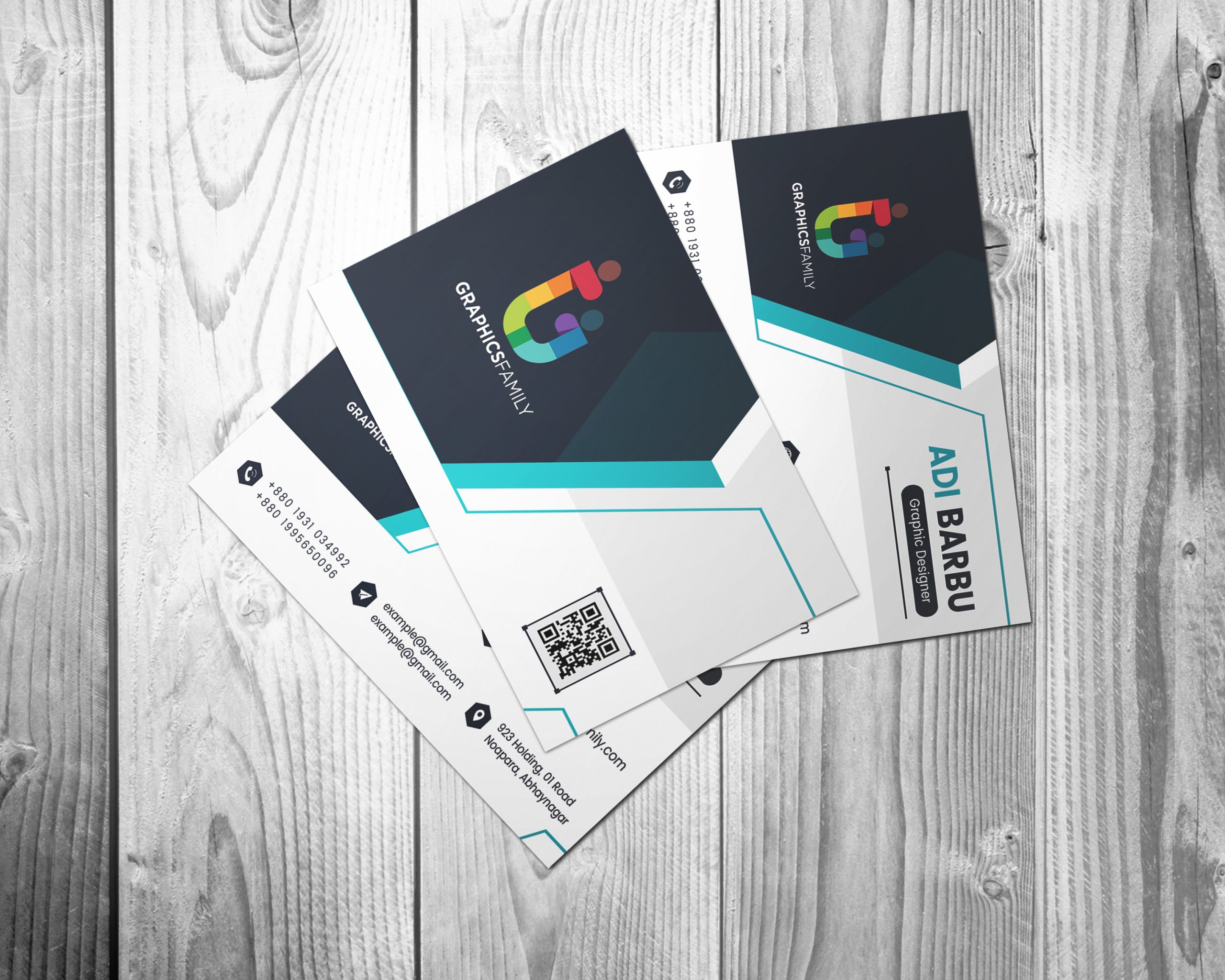 Business card template vector image