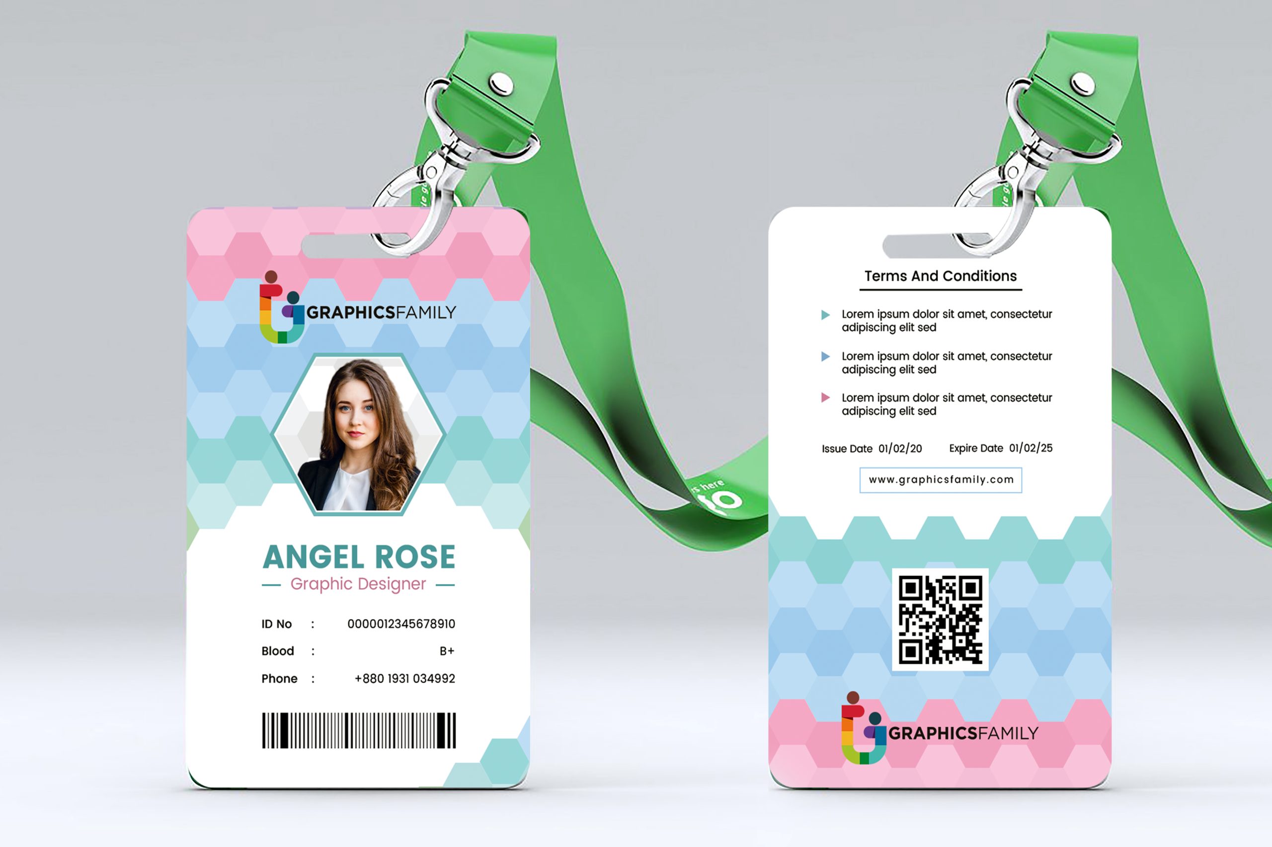 Corporate Identification Card Design Template