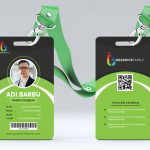 Corporate Office Id Card Template Design Vector