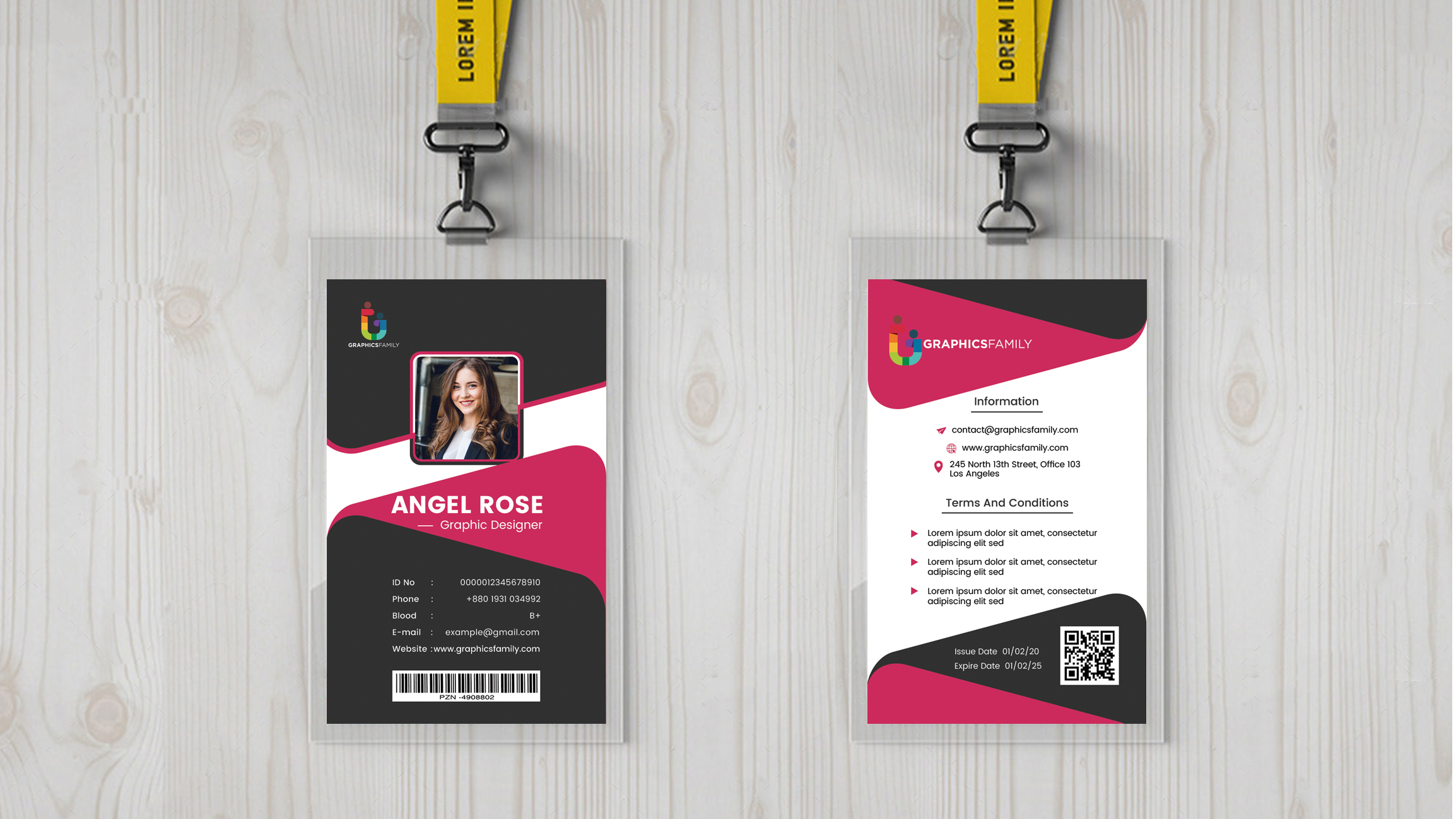 Creative Identification Card Template