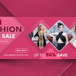 Fashion Social Media Facebook Cover Design Template