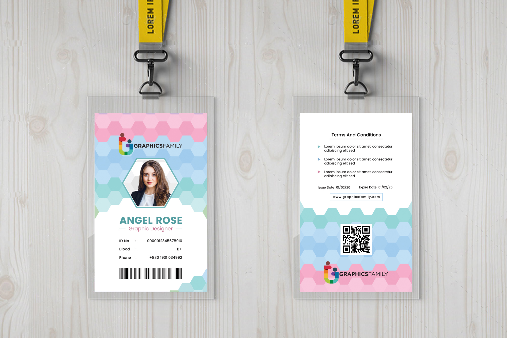 Corporate Identification Card Design Template