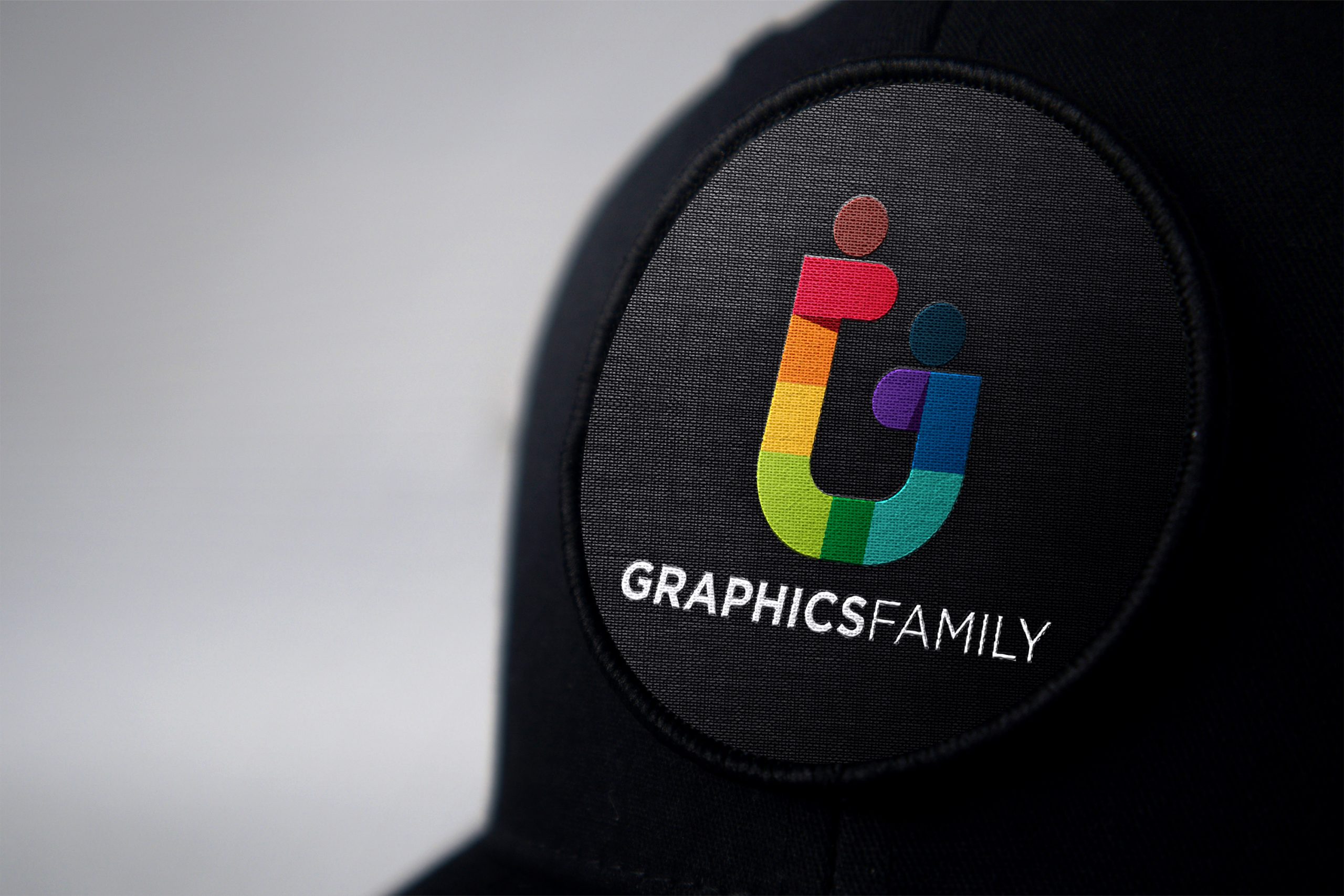 Black Cap Logo Mockup