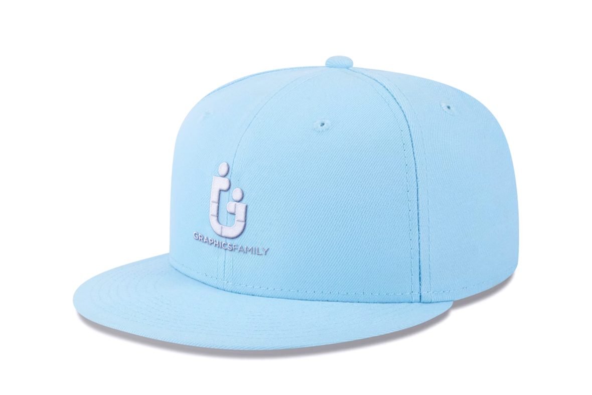 Blue Cap Logo Mockup – GraphicsFamily