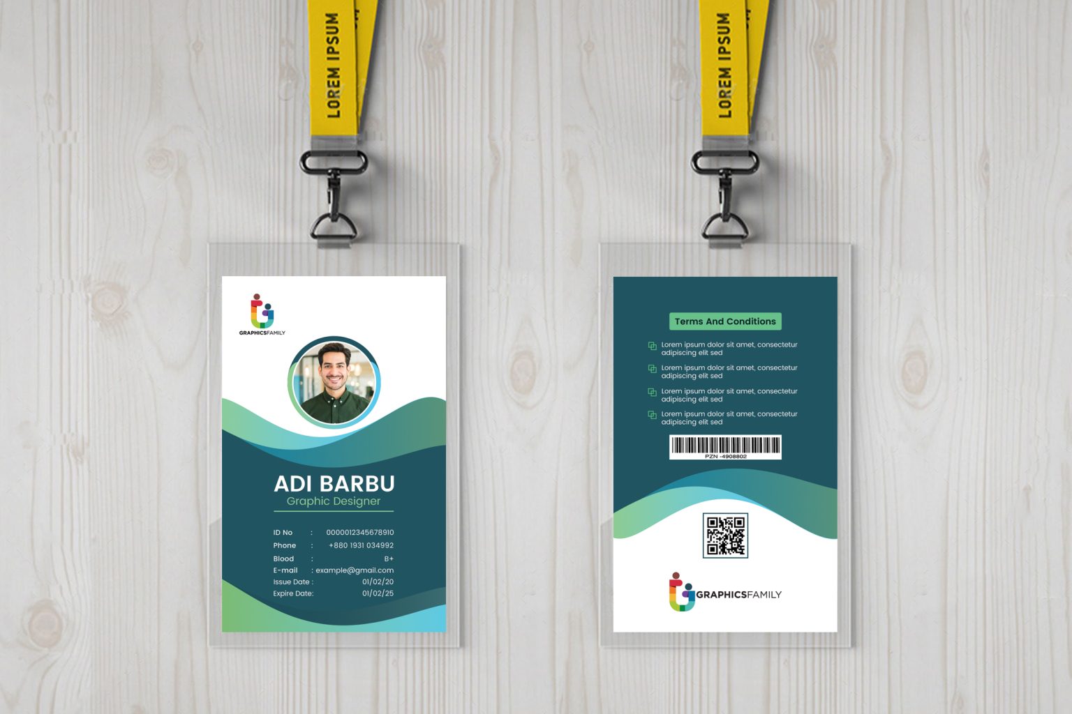 Creative Corporate Id Card Template – GraphicsFamily