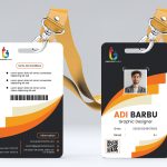 Free Employee Card Identity Information Template Design